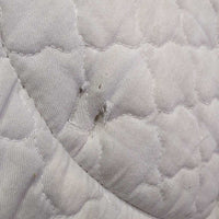 Fitted Thick Fleece & Quilt Hunter Saddle Pad *gc/fair, clean, dingy, clumpy, hair, underside rip, edge rubs
