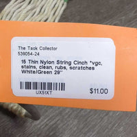 15 Thin Nylon String Cinch *vgc, stains, clean, rubs, scratches
