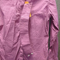 LS Show Shirt, 1 Button Collar *gc, puckers, crinkles, seam puckers, older
