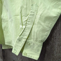 LS Thick Show Shirt, attach Button Collar *gc, seam puckers, older, crinkled
