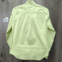 LS Thick Show Shirt, attach Button Collar *gc, seam puckers, older, crinkled
