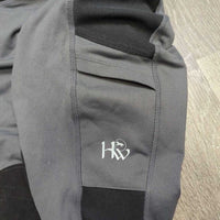 Full Riding Tight Breeches, Pull On, Mesh sides *vgc, mnr hair, seam rubs, snags & threads
