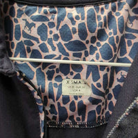 SS Sun Polo Shirt, 1/2 Zip Up *gc, seam puckers, peeling logos, older
