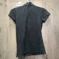 SS Polo Shirt, 1/4 Butto Up *gc, faded, hairy, older
