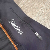 Grippy Euro Seat Riding Tight Breeches, Pull On *gc, mnr hair, seam rubs, frays & pills
