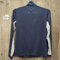 LS Sun Shirt, 1/3 Zip Up, Mesh Sleeves *vgc, older
