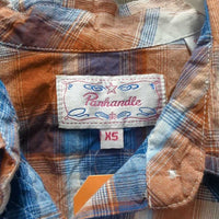 LS Western Shirt, snaps, embroidered *gc, crinkled, mnr puckers
