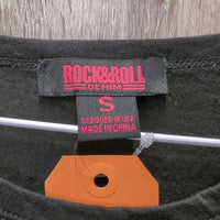 T Shirt *gc, faded, hairy, curling bottom, deodorant sparkles, mnr stain?
