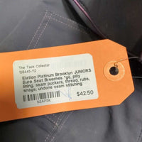 JUNIORS Euro Seat Breeches *gc, pilly lining, seam puckers, thread, rubs, snags, undone seam stitching
