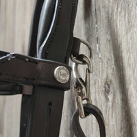 Rsd Padded Training Bridle, removable flash *xc/vgc, mnr dirt, dents, extra holes, sticky brow, v. mnr gouge
