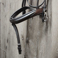 Rsd Padded Training Bridle, removable flash *xc/vgc, mnr dirt, dents, extra holes, sticky brow, v. mnr gouge
