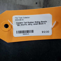 Tall Rubber Riding Boots *gc, scuffs, dirty, smell
