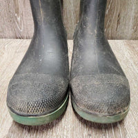 Thick Short Rubber Boots *gc, dirty, sticker residue, dusty, scratches, dirty inside, smell
