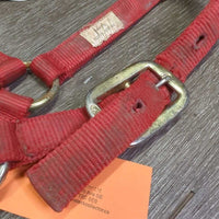 Triple Nylon Halter *fair/gc, mnr dirt, frays, rubs & snags, marker
