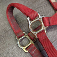 Triple Nylon Halter *fair/gc, mnr dirt, frays, rubs & snags, marker
