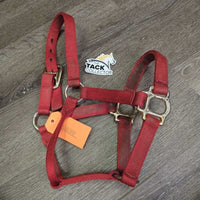 Triple Nylon Halter *fair/gc, mnr dirt, frays, rubs & snags, marker
