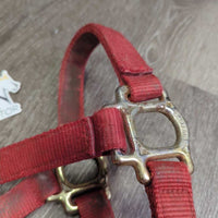 Triple Nylon Halter *fair/gc, mnr dirt, frays, rubs & snags, marker
