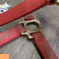 Triple Nylon Halter *fair/gc, mnr dirt, frays, rubs & snags, marker

