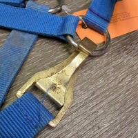 Stiff Nylon Halter , Spring Snap *gc, dirty, stains, thread, peeled/bubbled, rust
