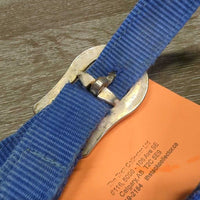 Stiff Nylon Halter *gc, dirty, stains, rubs, frays, scrapes, hole frays, older, twist
