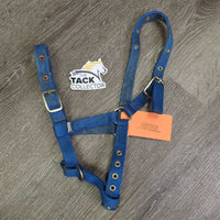 Adj Thick Nylon Halter *gc/fair, rusty, stains, rubs, frays, older
