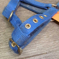 Adj Thick Nylon Halter *gc/fair, rusty, stains, rubs, frays, older
