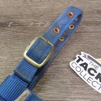 Adj Thick Nylon Halter *gc/fair, rusty, stains, rubs, frays, older
