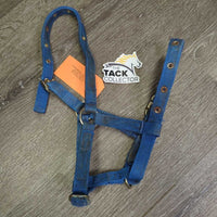 Adj Thick Nylon Halter *gc/fair, rusty, stains, rubs, frays, older
