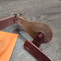 Pr Bumper Rowel Western Spurs, Smooth Leather Spur Straps *gc/fair, rubs, scrapes, scratches, peeling, dirt, chipped/sharp buckle
