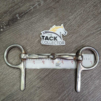 Half Cheek Single Joint Bit *fair, scuffs, rusty, loose joints, peeled, chews, scrapes, older
