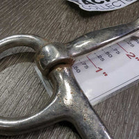 Half Cheek Single Joint Bit *fair, scuffs, rusty, loose joints, peeled, chews, scrapes, older
