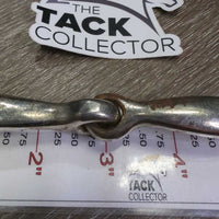 Half Cheek Single Joint Bit *fair, scuffs, rusty, loose joints, peeled, chews, scrapes, older
