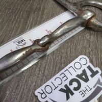 Half Cheek Single Joint Bit *fair, scuffs, rusty, loose joints, peeled, chews, scrapes, older

