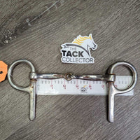 Half Cheek Single Joint Bit *fair, scuffs, rusty, loose joints, peeled, chews, scrapes, older
