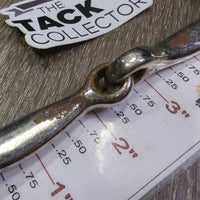 Half Cheek Single Joint Bit *fair, scuffs, rusty, loose joints, peeled, chews, scrapes, older
