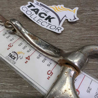 Half Cheek Single Joint Bit *fair, scuffs, rusty, loose joints, peeled, chews, scrapes, older
