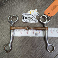 Tom Thumb Single Joint Western Bit *fair, scuffs, rusty, scrapes, pitted, bubbled, clean, residue, loose joints

