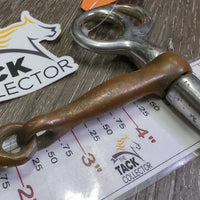 Tom Thumb Single Joint Western Bit *fair, scuffs, rusty, scrapes, pitted, bubbled, clean, residue, loose joints
