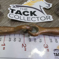 Tom Thumb Single Joint Western Bit *fair, scuffs, rusty, scrapes, pitted, bubbled, clean, residue, loose joints
