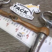 Tom Thumb Single Joint Western Bit *fair, scuffs, rusty, scrapes, pitted, bubbled, clean, residue, loose joints
