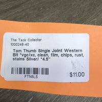 Tom Thumb Single Joint Western Bit *vgc/xc, clean, film, chips, rust, stains
