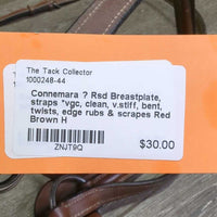 Rsd Breastplate, straps *vgc, clean, v.stiff, bent, twists, edge rubs & scrapes
