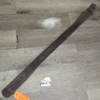 2" Wide Double Leather Back Cinch *fair, older, cracks, v.dry, v.stiff, stains, residue, rusty
