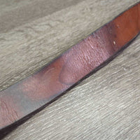 1.5"W Leather Back Cinch *gc, scrapes, rubs, slice, stains, twist, older
