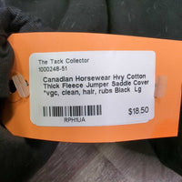 Hvy Cotton Thick Fleece Jumper Saddle Cover *vgc, clean, hair, rubs
