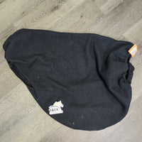 Thick Hvy Fleece Jumper Saddle Cover *gc/fair, clumpy, hairy, rubbed, pilly, v.stretched elastic
