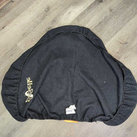 Thick Hvy Fleece Jumper Saddle Cover *gc/fair, clumpy, hairy, rubbed, pilly, v.stretched elastic
