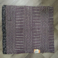 Hvy Cotton Woven Western Saddle Pad - Blanket, edge bling *gc, pilly, clean, snags, rubs, frays, stains, hair
