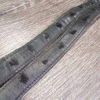 Nylon Lined Stirrup Leathers *gc, scrapes, rubs, faded, frayed hole threads, dents
