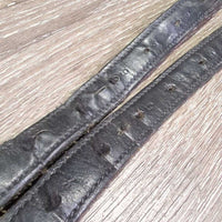 Nylon Lined Stirrup Leathers *gc, scrapes, rubs, faded, frayed hole threads, dents
